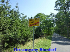 Ortsausgang Hinzdorf