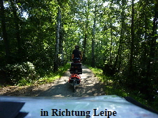 in Richtung Leipe