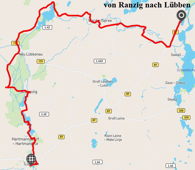 Ranzig nach Lbben