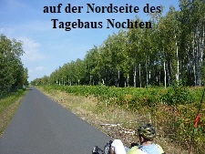 an der Nordseite des Tagebau