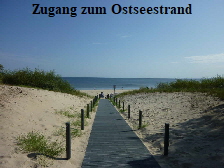 Zugang zum Ostseestrand