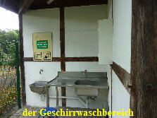 der Abwaschplatz frs Geschirr