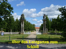 Blick ber den Lustgarten zum Schlo