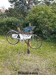 Hinweis auf den Oder-Neie-Radweg