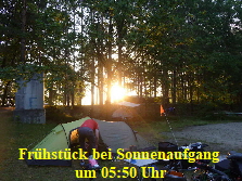 Sonnenaufgang in Kromlau