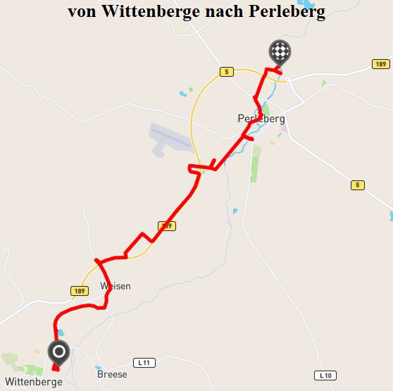 von Wittenberge nach Perleberg