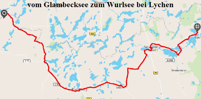 vom Glambecksee zum Wurlsee bei Lychen