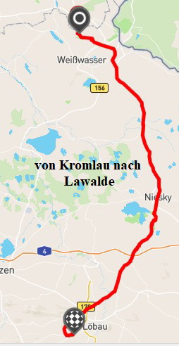 von Kromlau nach Lawalde