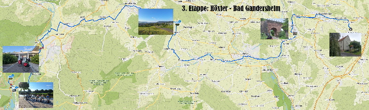 3. Etappe Hxter - Bad Gandersheim a