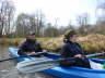 Mandy und Mathias im Boot von schrg vorn