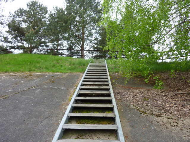 Treppe am zweiten Wehr von unten